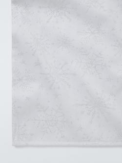 John Lewis Snowflake Woven Table Runner, 250cm, Silver - view 2, 