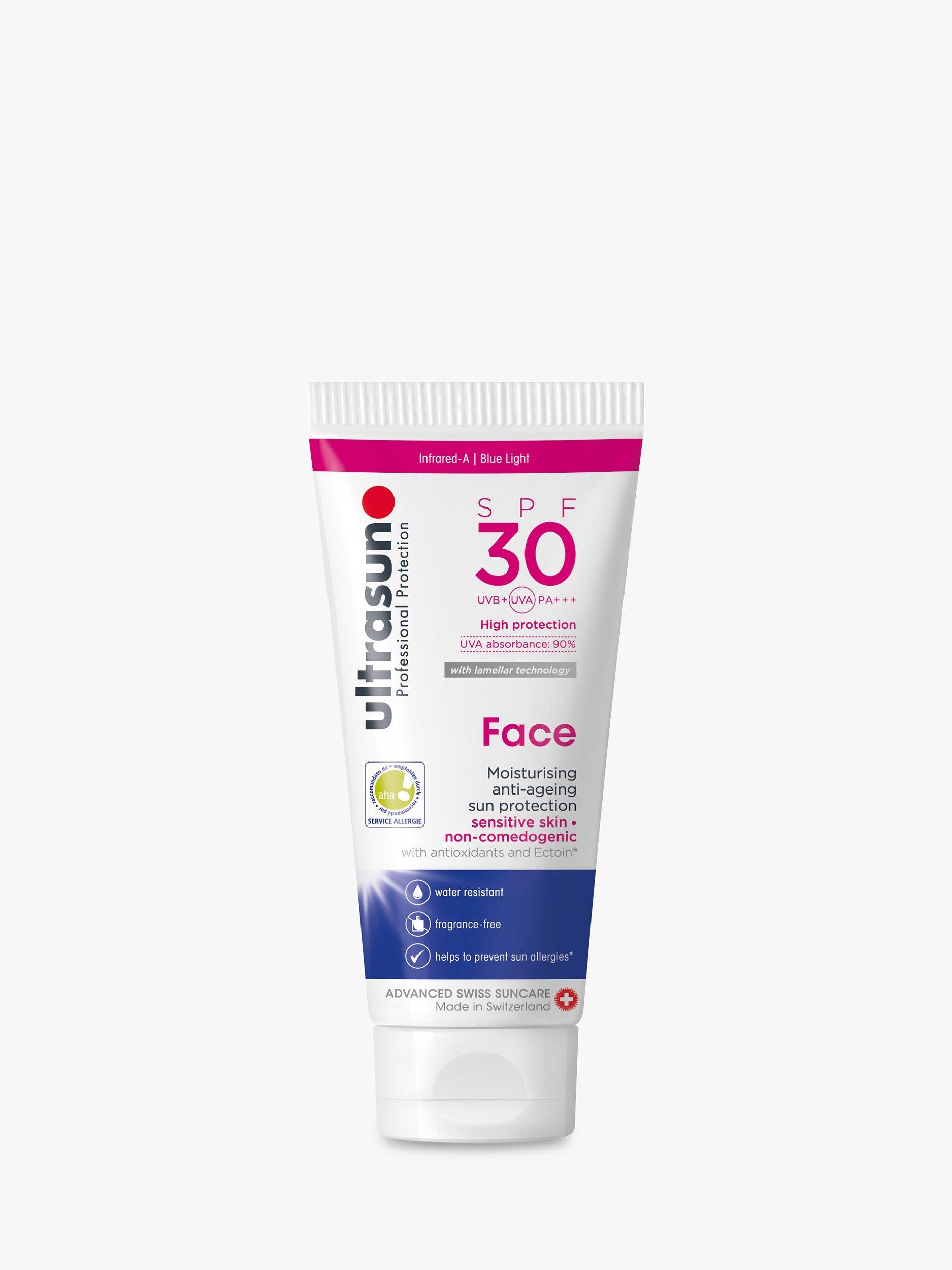 Product image 1 of 1, which shows Ultrasun Facial Sun Cream SPF30, 100ml