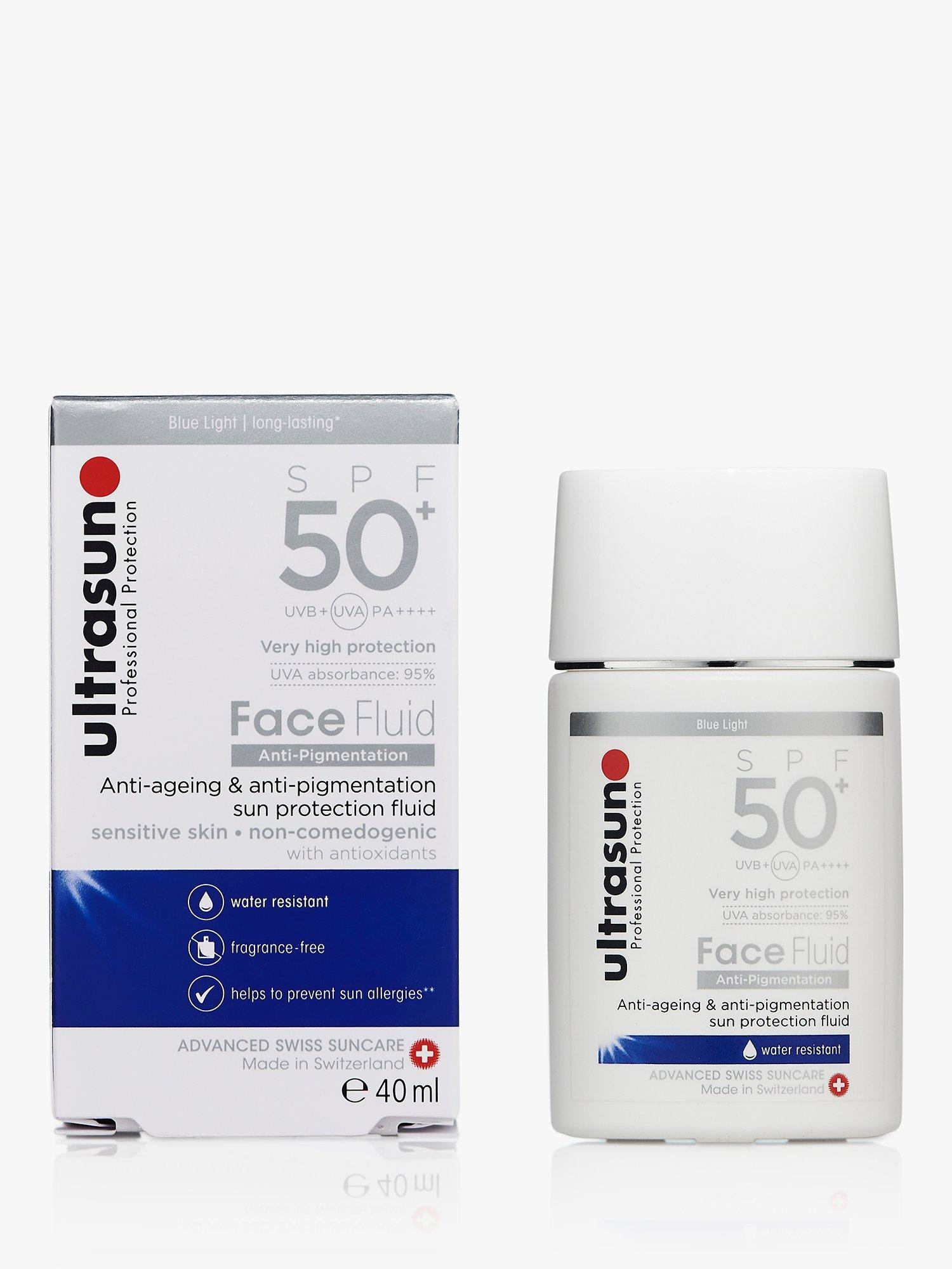 Product image 1 of 1, which shows Ultrasun Anti-Pigmentation Face Fluid SPF50+, 40ml