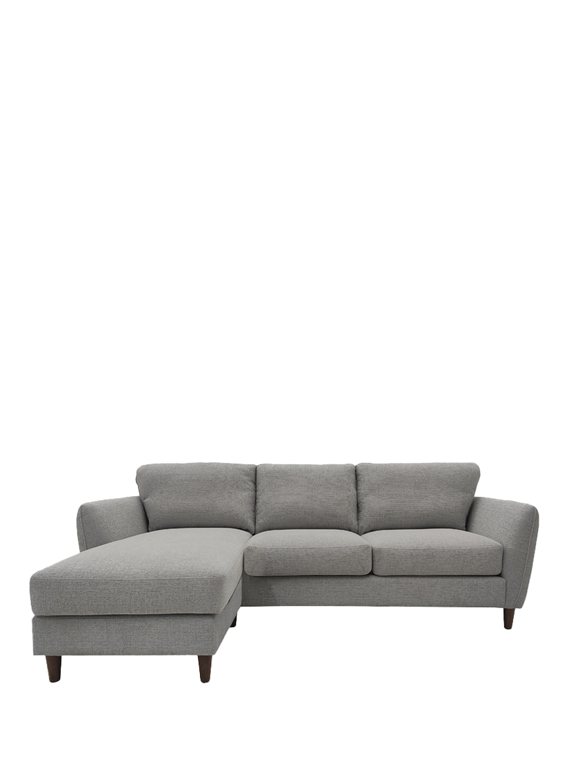 Hamilton Range, John Lewis Hamilton LHF 4 Seater Sofa, Dark Leg, Grey