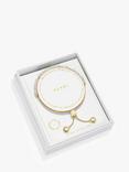 Joma Jewellery Manifestones Pearl Gold Plated Bracelet, Gold