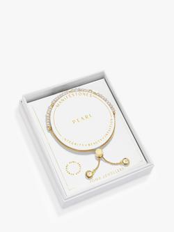 Joma Jewellery Manifestones Pearl Gold Plated Bracelet, Gold - view 2, Gold