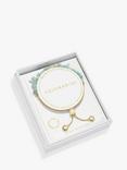 Joma Jewellery Manifestones Aquamarine Gold Plated Bracelet, Gold