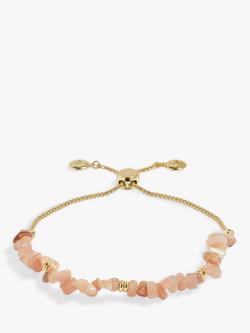 Joma Jewellery Manifestones Sunstone Gold Plated Bracelet, Gold, Gold