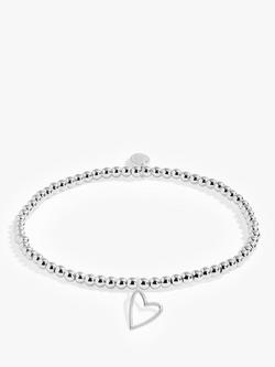 Joma Jewellery A Little Best Mum Beaded Bracelet, Silver, Silver