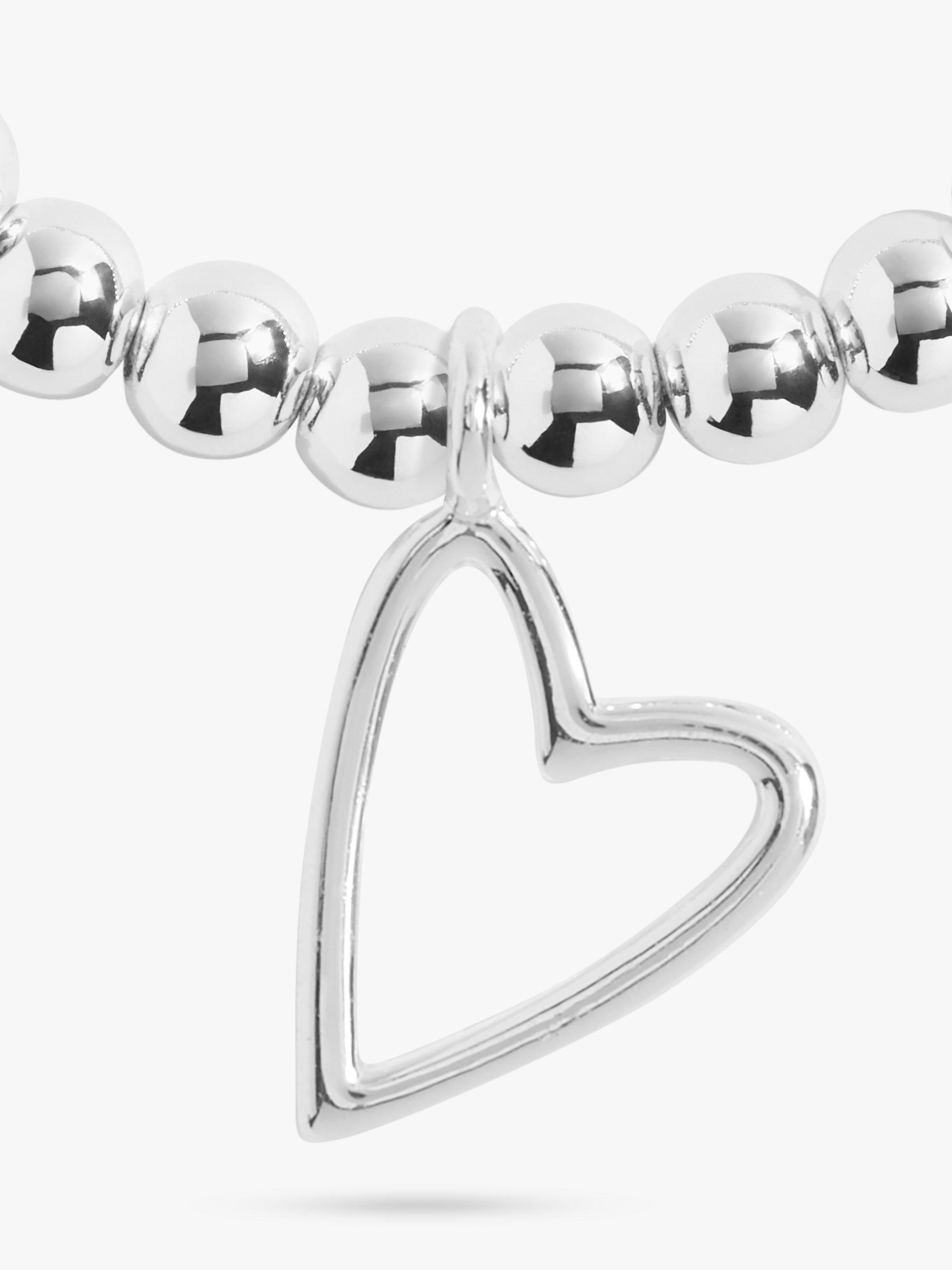 Product image 3 of 5, which shows Joma Jewellery A Little Best Mum Beaded Bracelet, Silver