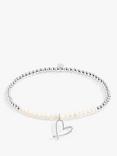 Joma Jewellery Bride to Be Bridal Pearl Beaded Bracelet, Silver