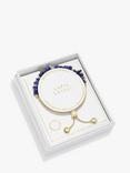 Joma Jewellery Manifestones Collection Lapis Lazuli Slider Bracelet, Gold/Blue