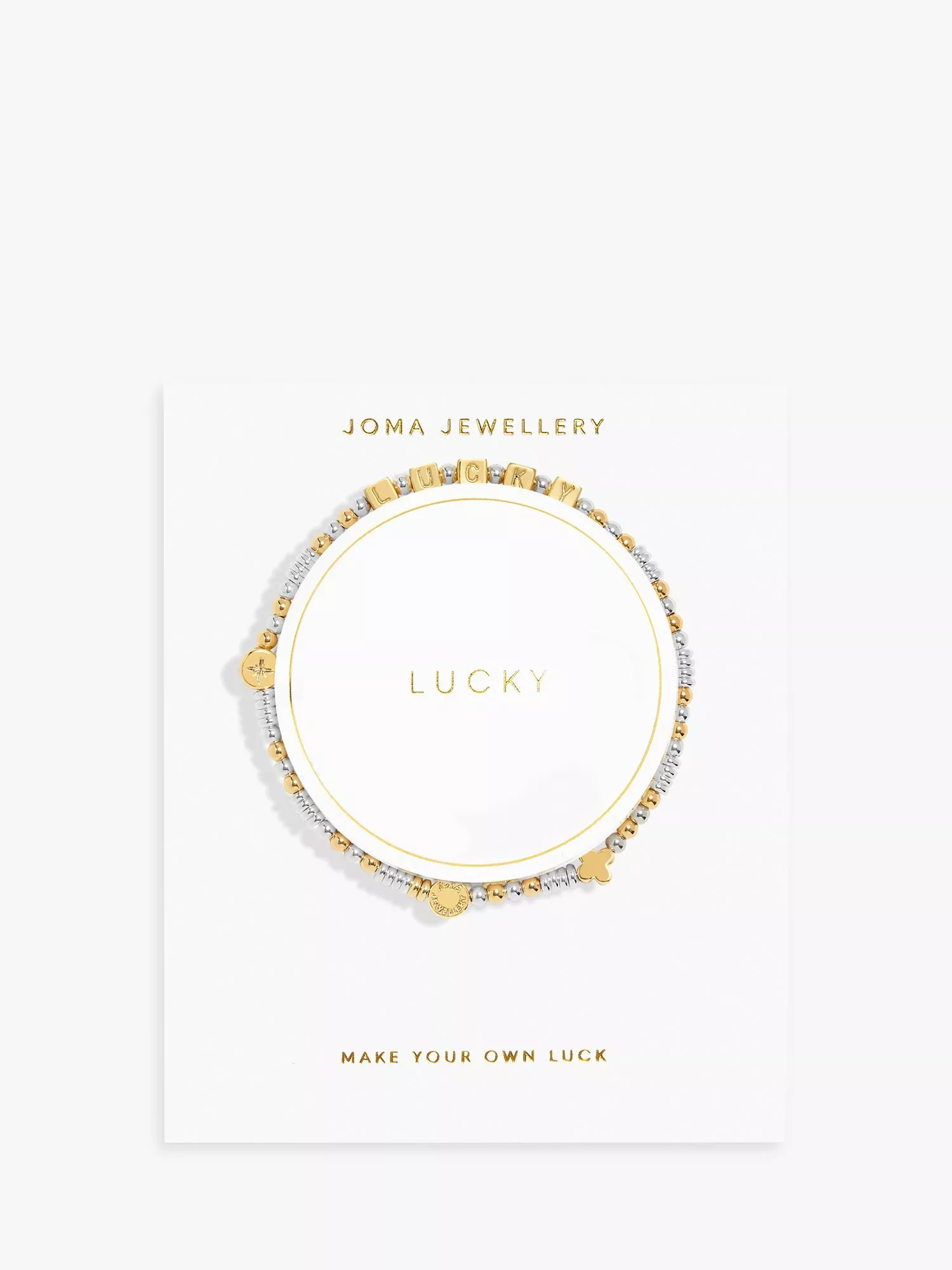 Joma Jewellery Beautifully Boxed A Little Happy 21st Birthday Bracelet In Silver Plating