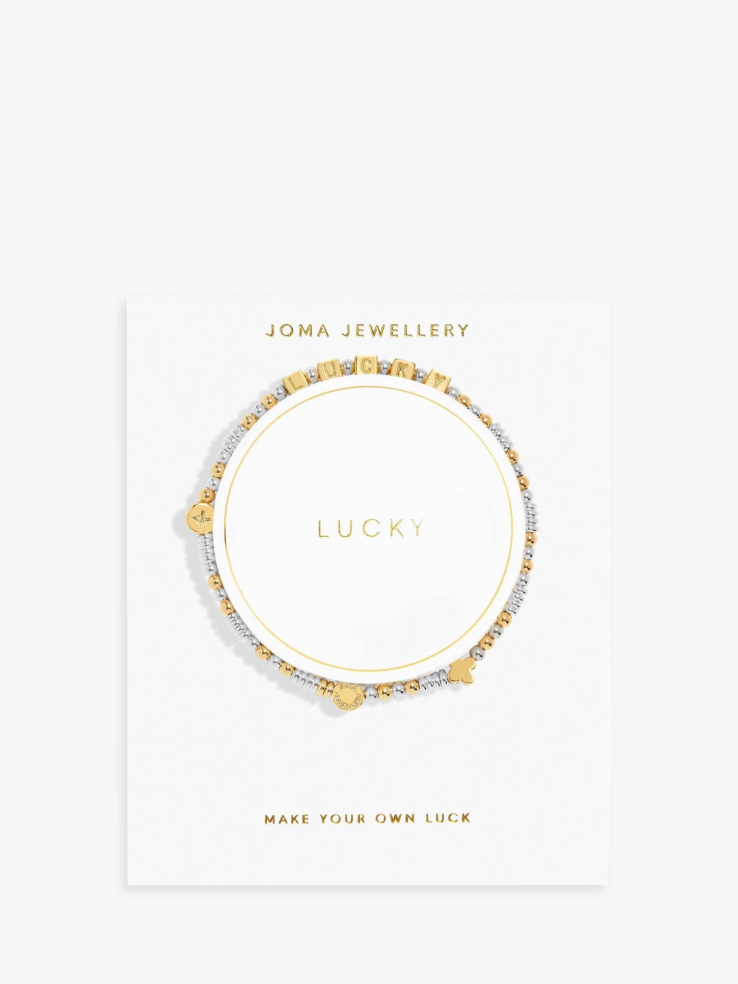 Product image 4 of 4, which shows Joma Jewellery Happy Little Moments Lucky Beaded Bracelet, Gold