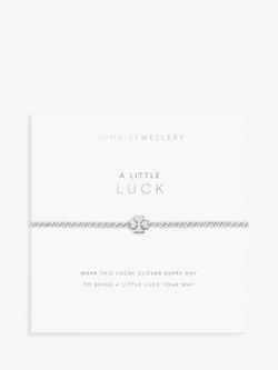 Joma Jewellery A Little Luck Beaded Bracelet, Silver - view 2, Silver