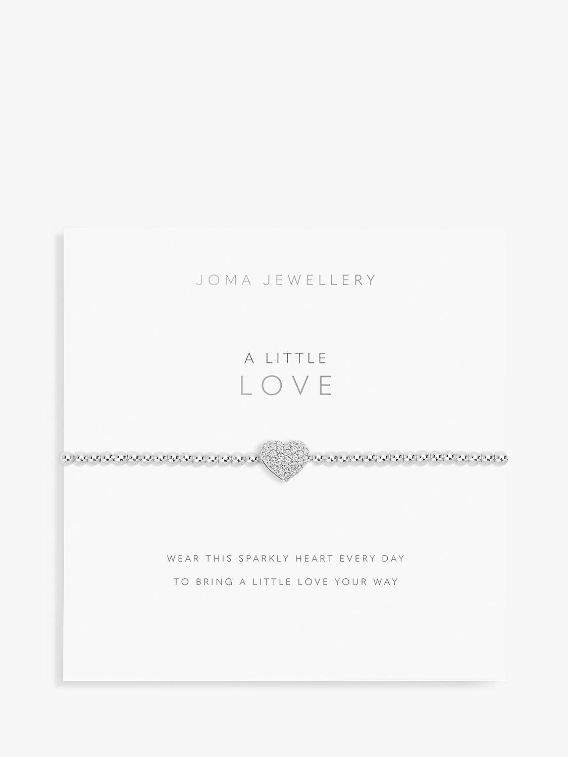 Product image 2 of 4, which shows Joma Jewellery A Little Love Pavé Silver Plated Bracelet, Silver
