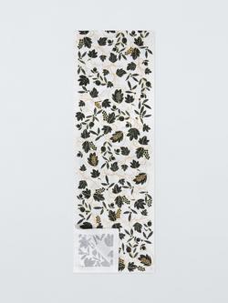 John Lewis Grapevine Cotton Table Runner, 250cm, Gold, 