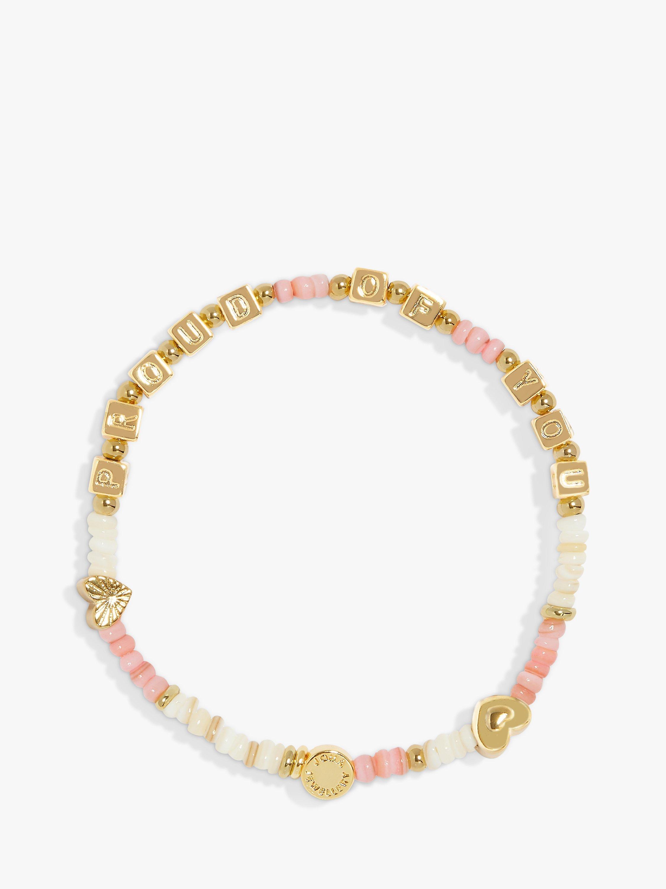 Product image 1 of 4, which shows Joma Jewellery Happy Little Moments Proud of You Beaded Bracelet, Gold