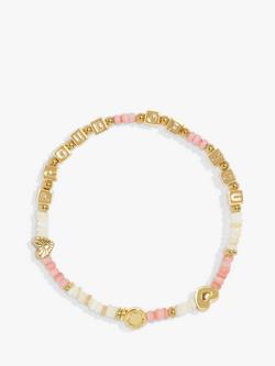 Joma Jewellery Happy Little Moments Proud of You Beaded Bracelet, Gold, Gold