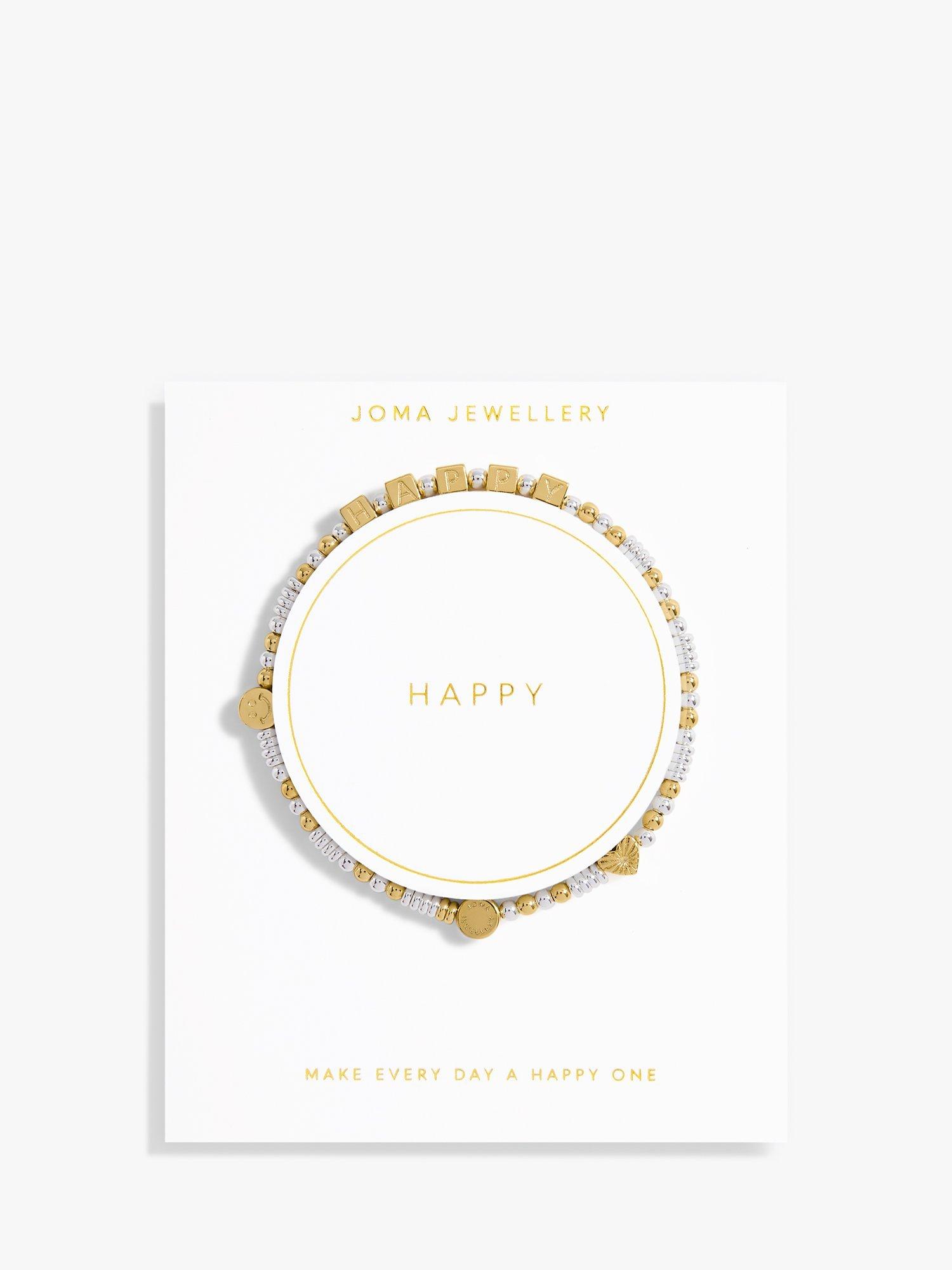 Product image 2 of 4, which shows Joma Jewellery Happy Little Moments Happy Beaded Bracelet, Gold