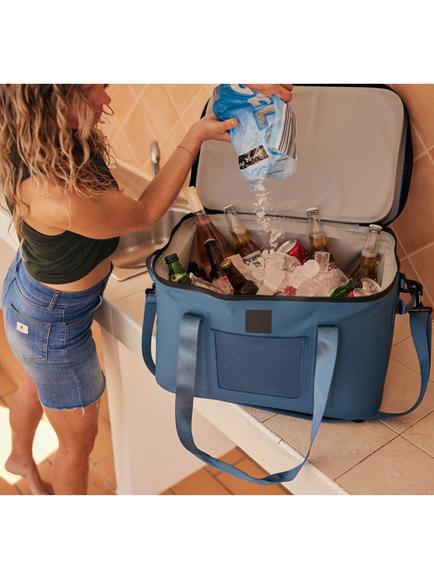 Red Waterproof Cool Bag, 30L, Storm Blue - view 2, Storm Blue