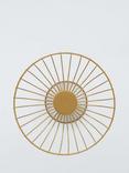 John Lewis Footed Wire Basket, 27cm, Gold