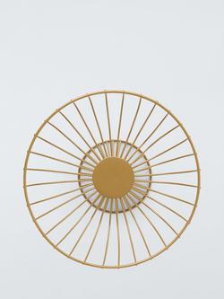 John Lewis Footed Wire Basket, 27cm, Gold - view 2, 