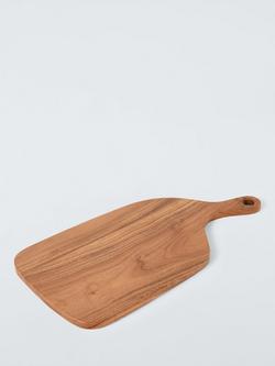 John Lewis Serving Board with Handle, 49cm, FSC-Certified (Acacia Wood), Natural, 