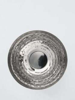 John Lewis Hammered Stainless Steel Footed Small Bowl, 12cm, Gold - view 2, 