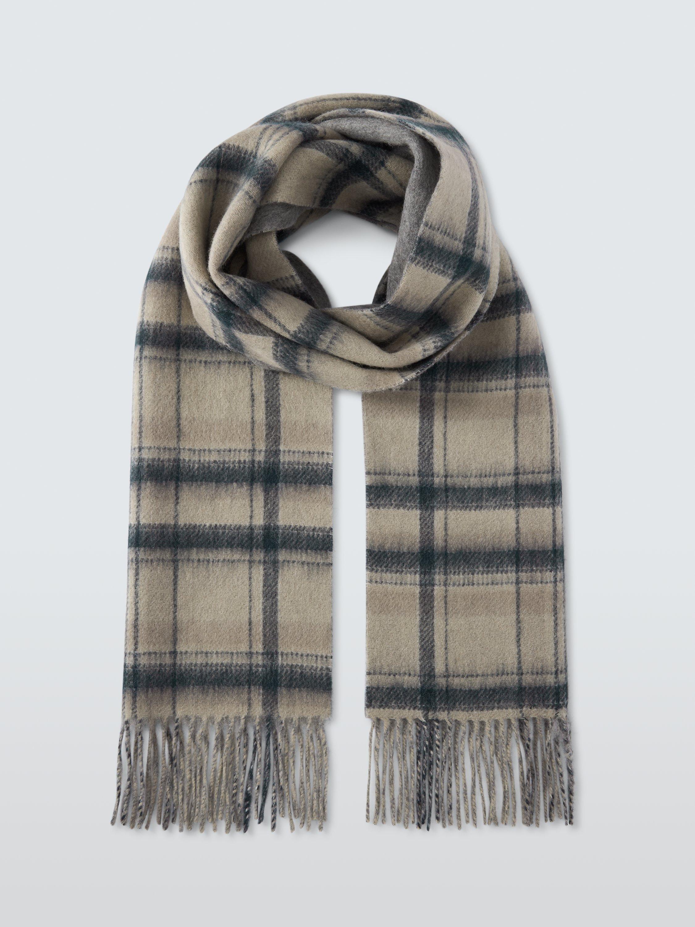 Beige check scarf discount
