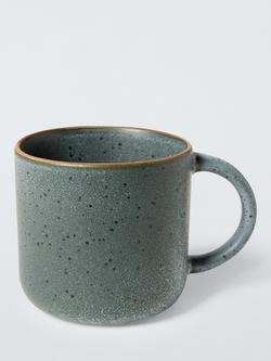 John Lewis Soft Speckle Glaze Stoneware Mug, 300ml, Green