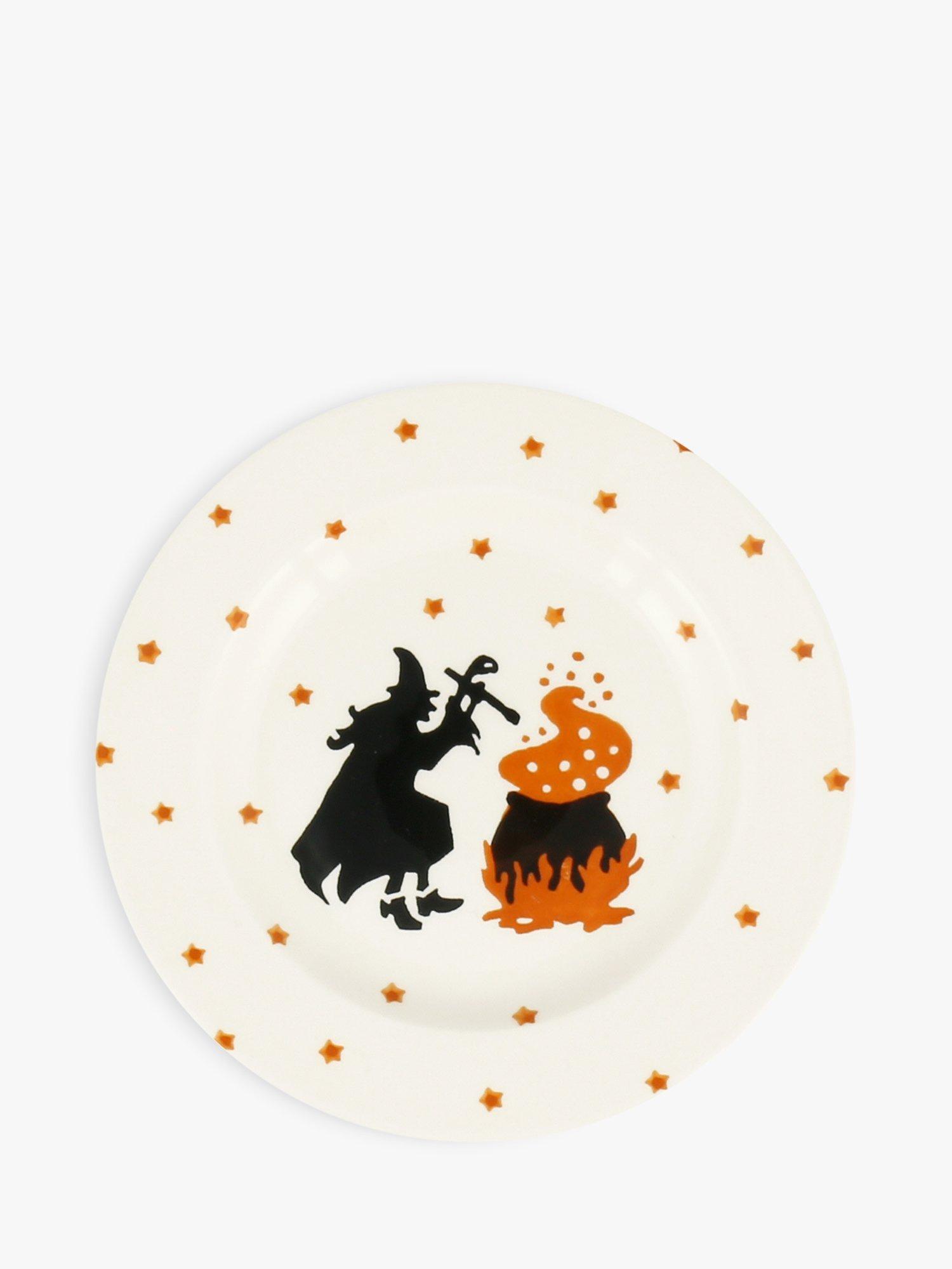 Emma Bridgewater Wise Witches Earthenware Small Plate, 16cm, Black/Multi