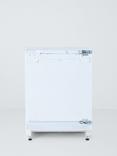 John Lewis JLBIUCL08 Integrated Under Counter Fridge, White