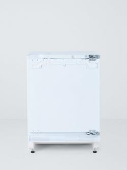 John Lewis JLBIUCL08 Integrated Under Counter Fridge, White - view 2, White