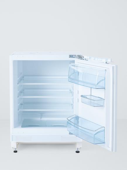 John Lewis JLBIUCL08 Integrated Under Counter Fridge, White, White