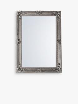 Gallery Direct Denver Baroque Wood Frame Wall Mirror, 109.5 x 79cm, Silver, Silver