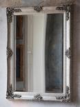 Gallery Direct Denver Baroque Wood Frame Wall Mirror, 109.5 x 79cm, Silver