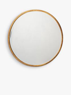 Gallery Direct Cade Round Wall Mirror, 60cm, Antique Gold
