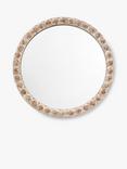 Gallery Direct Aspen Wood-Effect Round Wall Mirror, Natural