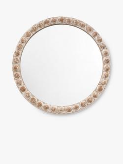 Gallery Direct Aspen Wood-Effect Round Wall Mirror, Natural, Natural