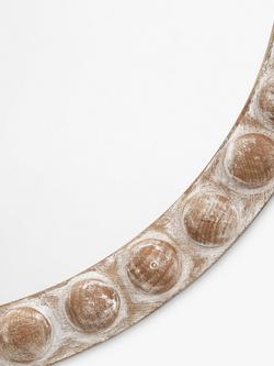 Gallery Direct Aspen Wood-Effect Round Wall Mirror, Natural - view 2, Natural