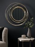 Gallery Direct Harrison Round Metal Frame Wall Mirror, 66cm
