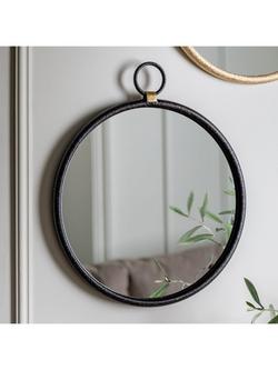 Gallery Direct Bayswater Round Wall Mirror, 40cm - view 2, Black