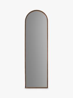 Gallery Direct Greystoke Arched Metal Frame Leaner Mirror, 170 x 50.5cm, Bronze, Bronze