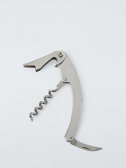 John Lewis Stainless Steel Waiter's Friend Corkscrew - view 2, Stainless Steel