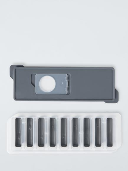John Lewis Silicone Ice Stick Tray, 9 Sticks, Light Grey
