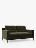 John Lewis Draper II Medium 2 Seater Sofa, Light Leg, Soft Chenille Moss Green