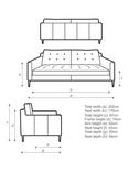 John Lewis Draper II Large 3 Seater Sofa, Dark Leg, Vintage Toffee Leather