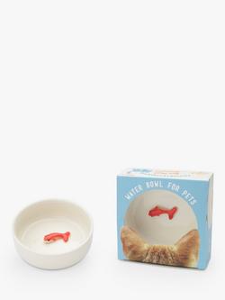 SUCK Goldfish Pet Cat Ceramic Water Bowl - view 2, White