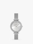 Olivia Burton Women's Beaded Bezel Mesh Strap Watch