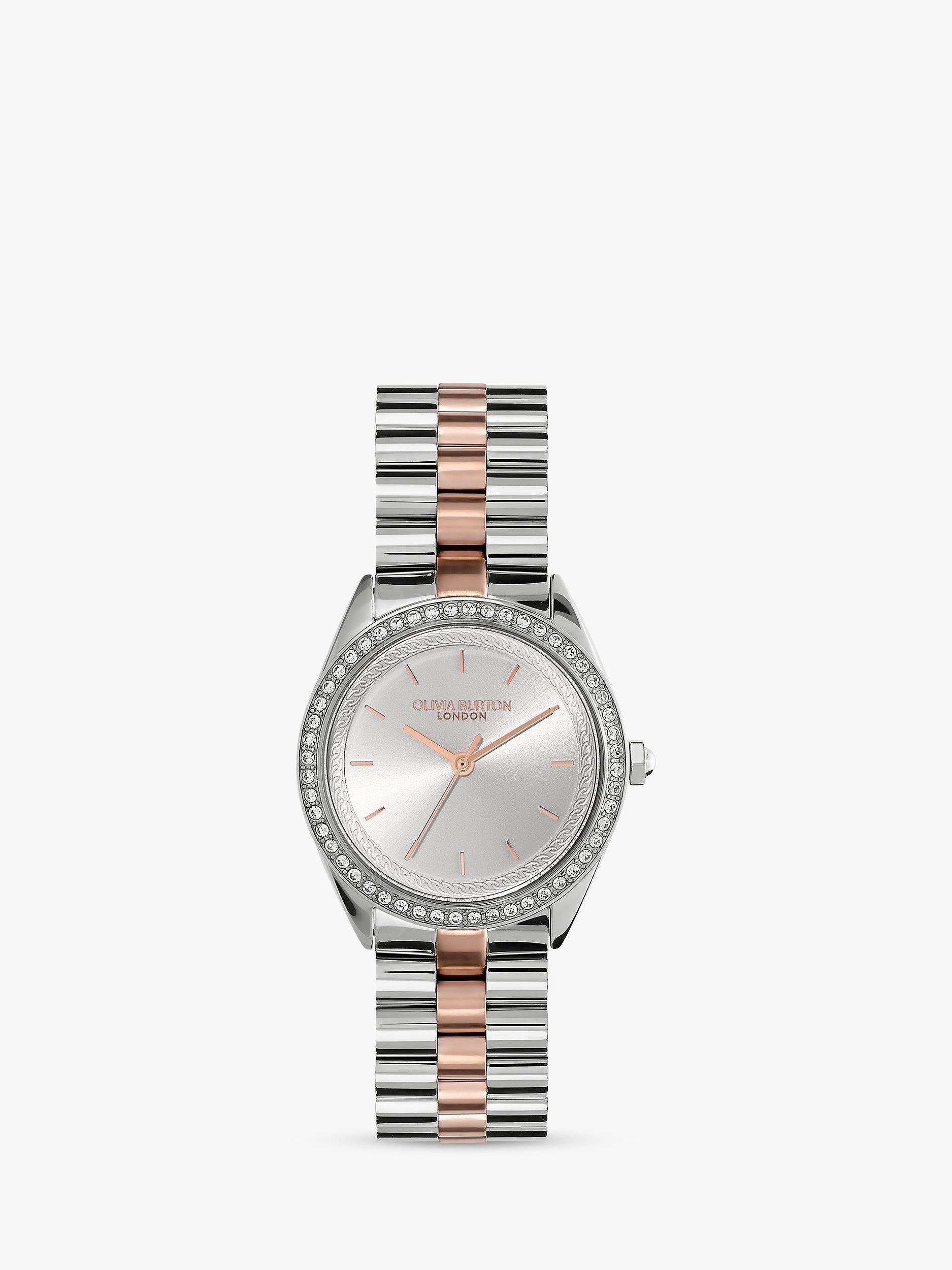 Olivia burton women's silver watch store