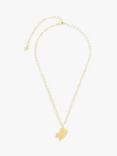 Wanderlust + Co Luggage Pendant Necklace, Gold