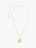 Wanderlust + Co Red Packet Pendant Necklace, Gold