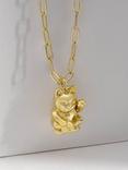 Wanderlust + Co Lucky Cat Pendant Necklace, Gold